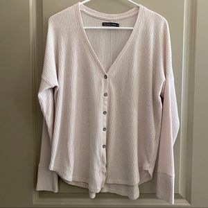 Abercrombie & Fitch Thermal Button Front Top